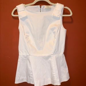 AUTHENTIC KATE SPADE white peplum blouse